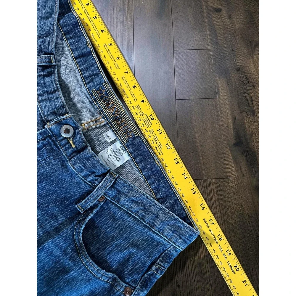 Cinch White Label Jeans Mens 36x34 Blue Relaxed Straight Western Cowboy MB92834